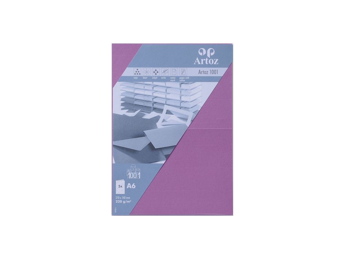 ARTOZ Cartoline 1001 A6 107322264 220g, sambuco 5 fogli (7612450981681)