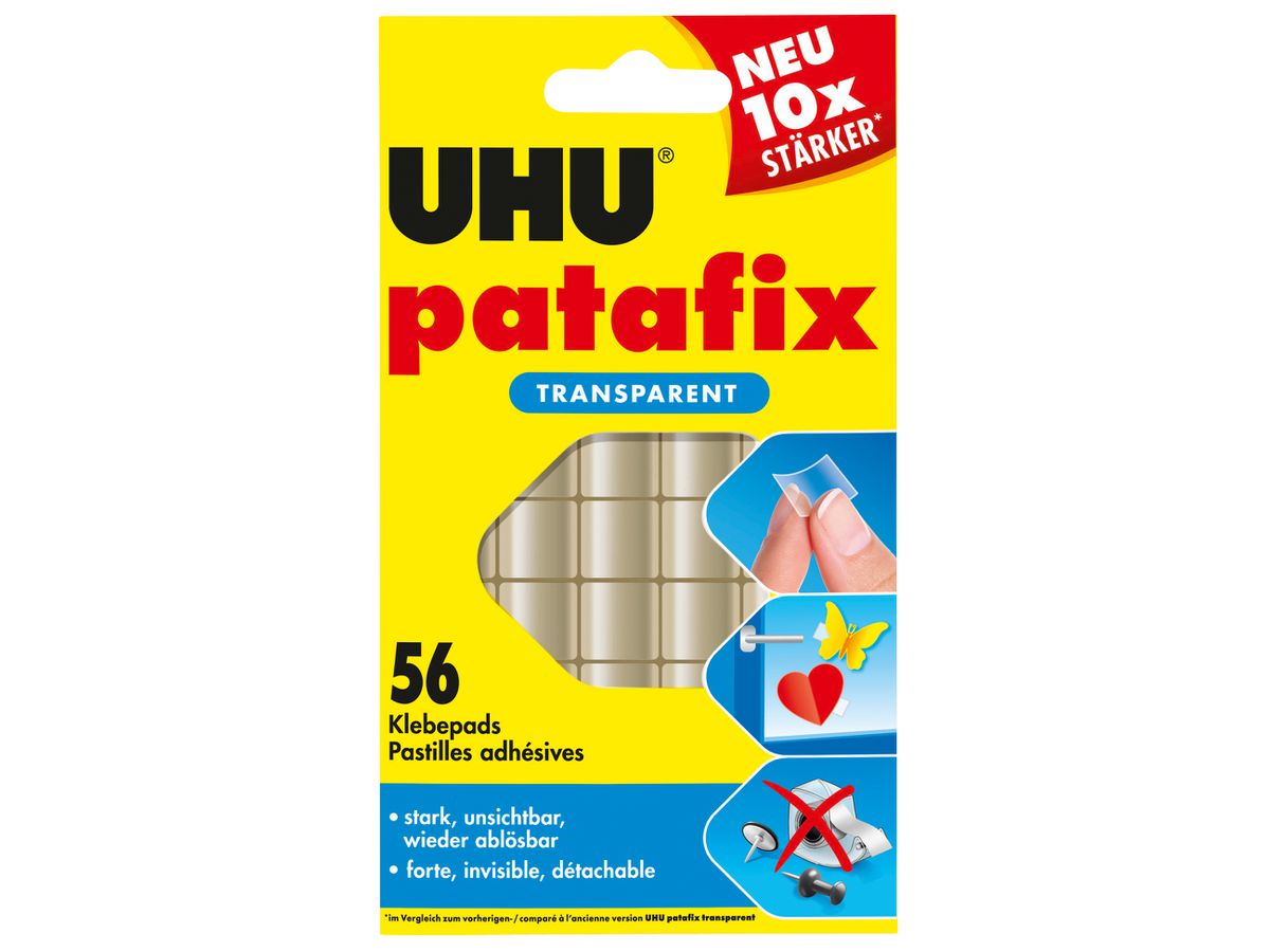 UHU Patafix Klebepads 48815 transparent 56 Stück (4026700488159)