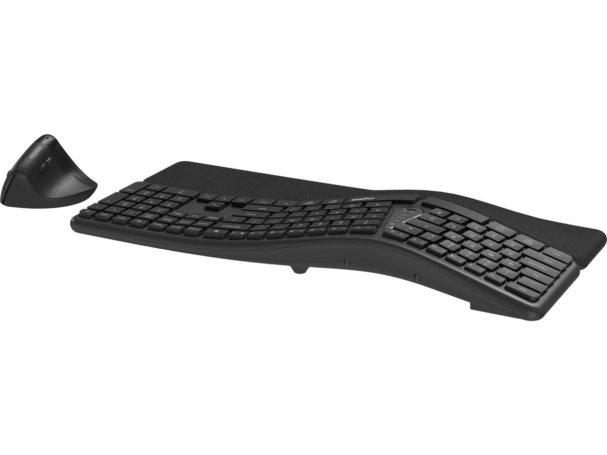 RAPOO 8810M Ergonomic Deskset 13115 Wireless, Grey (6940056131157)
