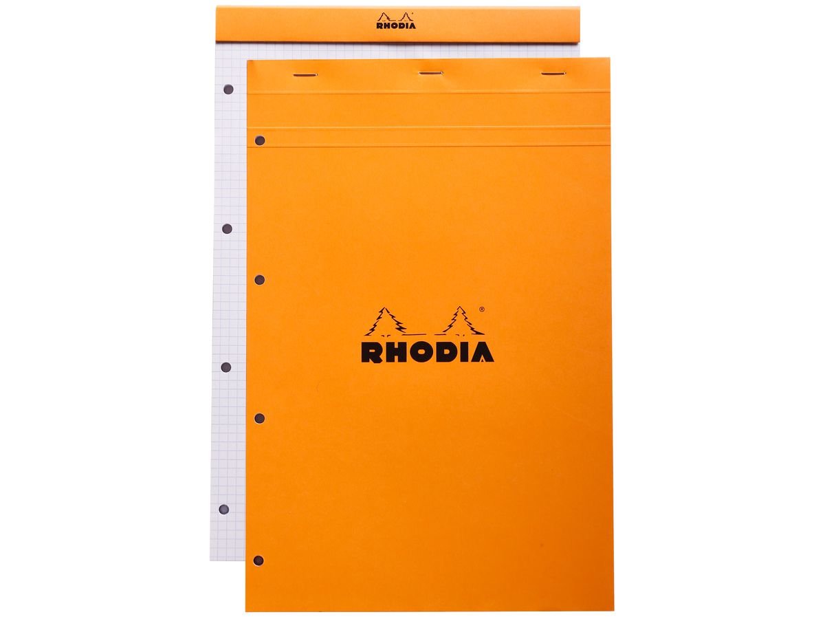 RHODIA Blocco appun.orange 210x318mm 20200C quadrettato 80 fogli (3037920202006)