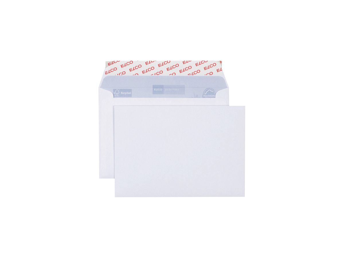 ELCO Enveloppe Proclima s/fen. C6 38686 100g, blanc, colle 500 pcs. (7611722015192)