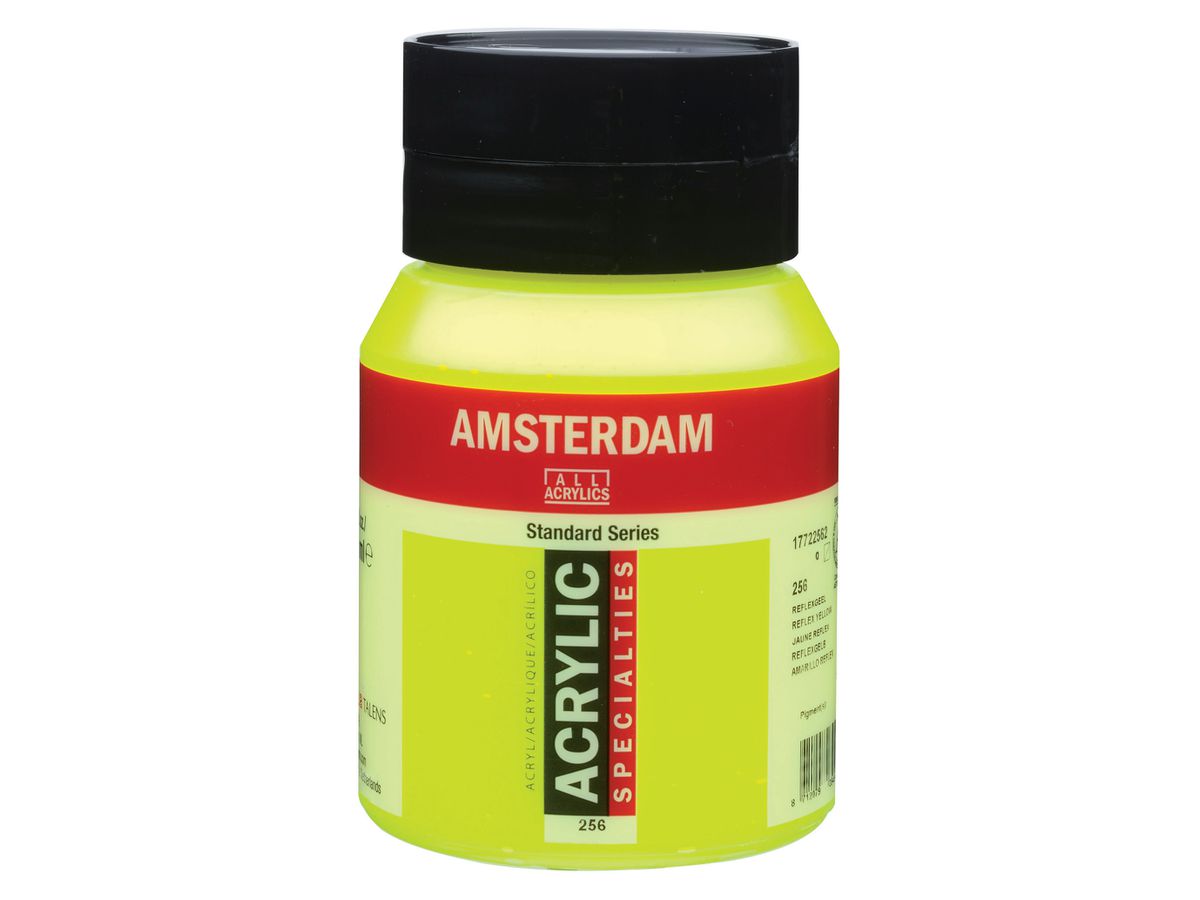 AMSTERDAM Peinture acrylique 500ml 17722562 reflex jaune 256 (8712079394967)
