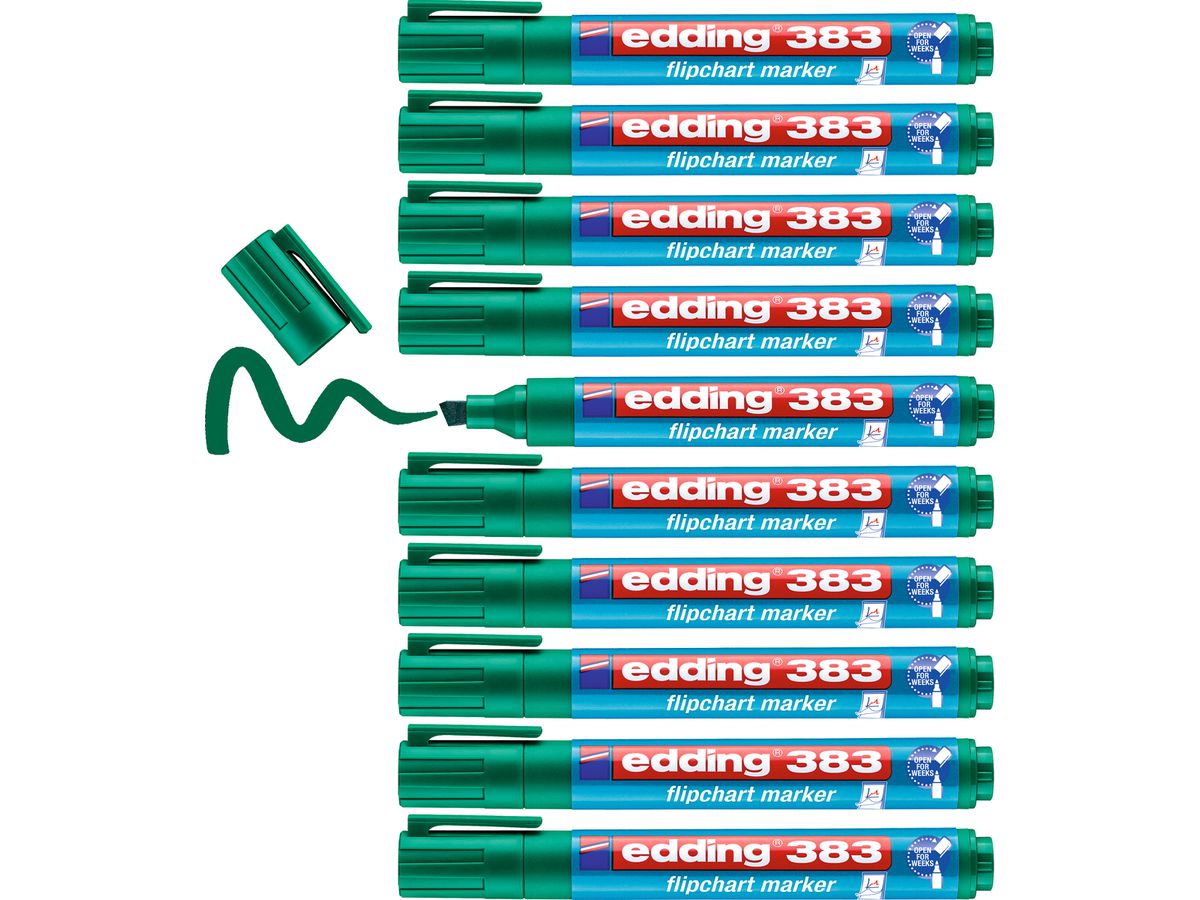 EDDING Flipchart Marker 383 1-5mm 383-4 grün (4004764013937)