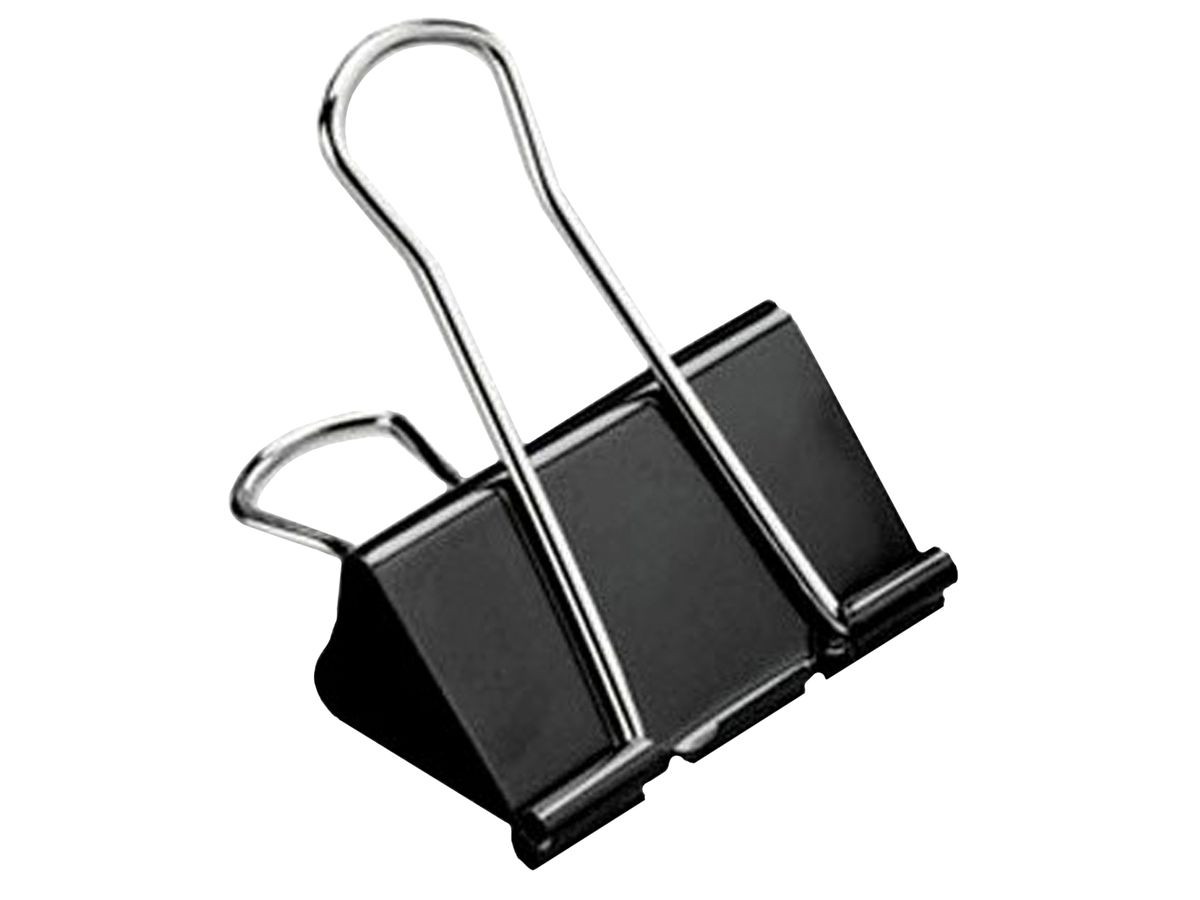 BÜROLINE Clips lettera 32mm 112101 nero (7612532033222)