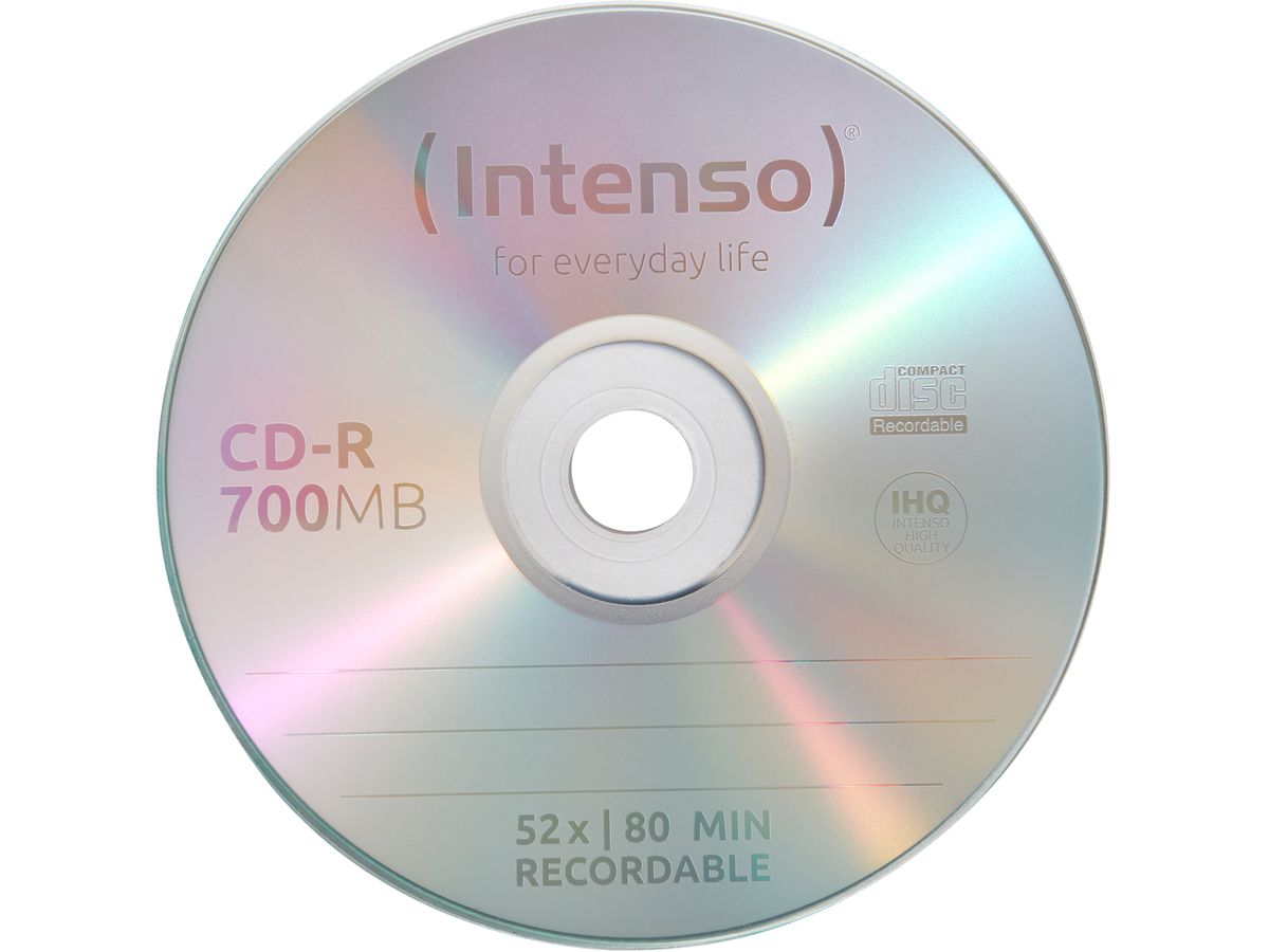 INTENSO CD-RW Slim 80MIN/700MB 2801622 12x 10 Pcs (4034303005376)