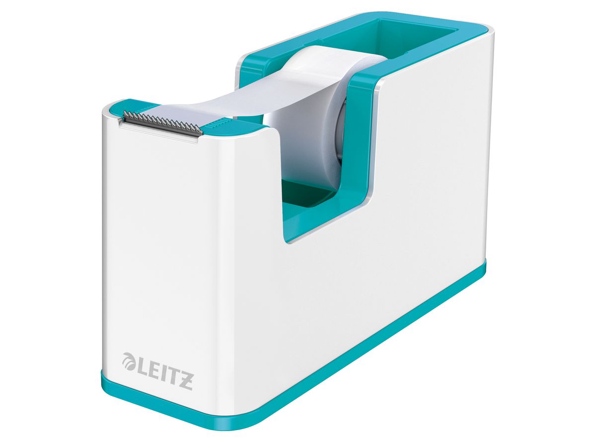 LEITZ Klebebandabroller WOW 19mmx33m 5364-10-51 weiss/eisblau (4002432122134)