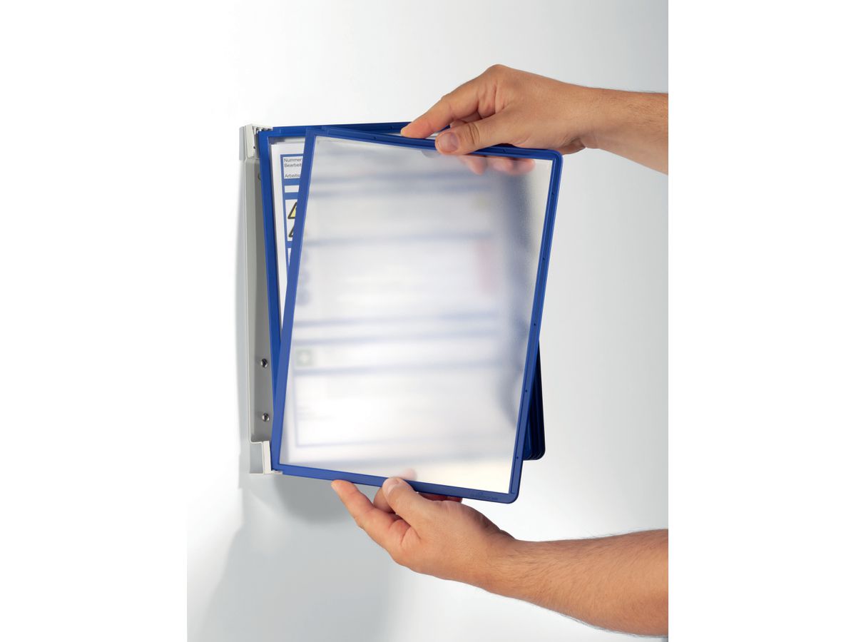 DURABLE System prés. VARIO Wall5 555107 bleu foncé incl 5 pochettes (4005546506494)