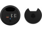ICY BOX In-Desk USB Hub 60 mm black IB-HUB1407 2x USB-A 10W PD 3.0 & QC 3.0 (4250078173670)