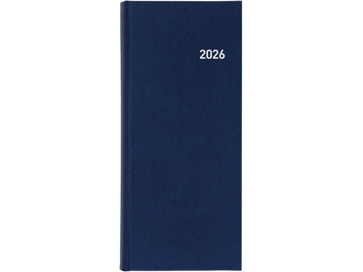 BIELLA Agenda Le Jour 2026 801310050026U 1G/1P blu ML 13.5x31.5cm (7611365523689)
