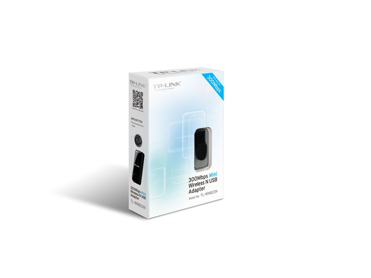 TP-LINK Wireless-N Mini USB Adapter TLWN823N 300Mbps (6935364050696)