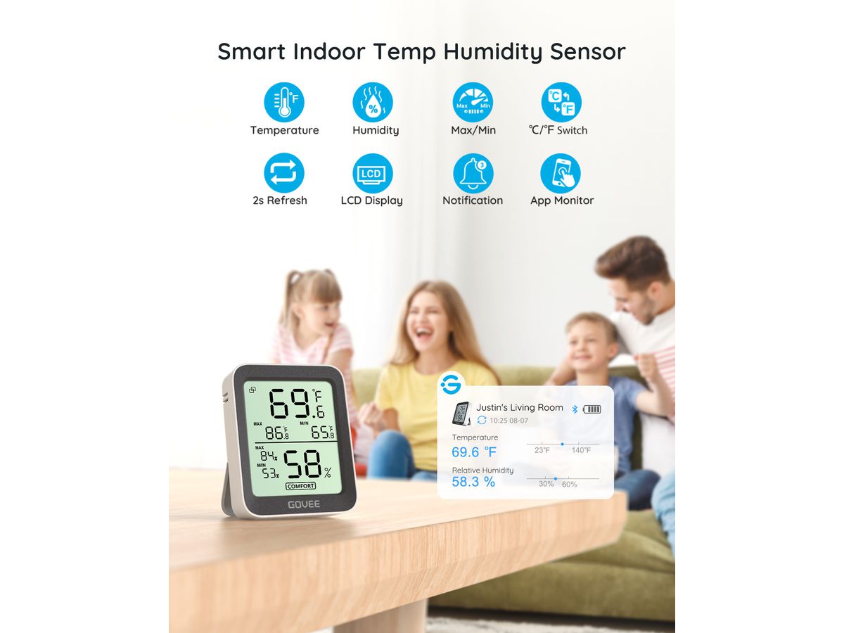 GOVEE BT Thermometer Hygrometer H5075001 weiss (6974316991489)