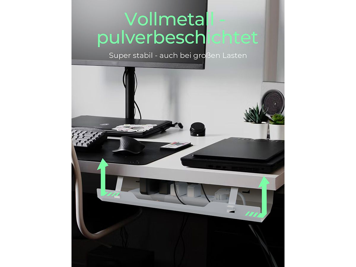 ICY BOX Aluminium holder IB-EWA100W-CM up tp 17inch silver (4250078172109)