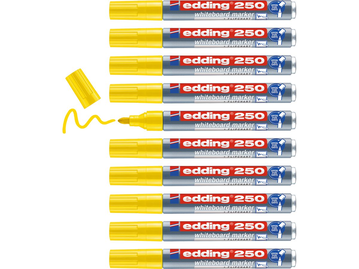 EDDING Whiteboard Marker 250 1.5-3mm 250-5 jaune (4004764012954)