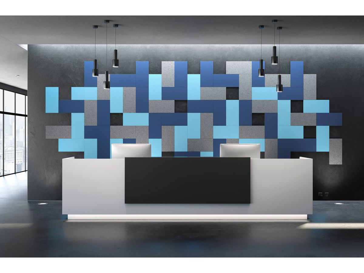 SUONO Wandelement L 60x52x1.2cm 3216.L12.4700 TILES, blau 8 Stk. (7640439765359)
