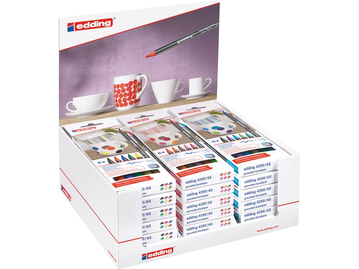 EDDING Display Porzellanmarker 4200 50.292 6xFamily/Warm/Cool 1-4mm (4057305013422)