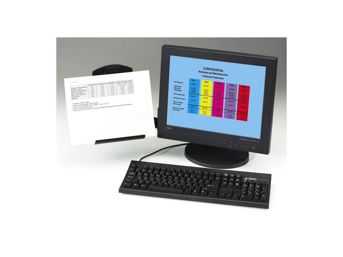 3M Konzepthalter DH445 ergonomisch schwarz (4001895869600)