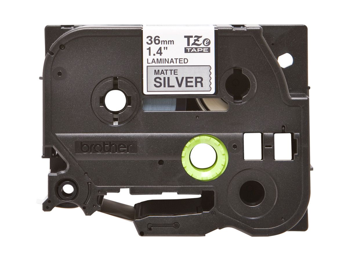 PTOUCH Flexit.lam.schwarz/matt-silber TZe-M961 zu PT-550 36 mm (4977766692908)