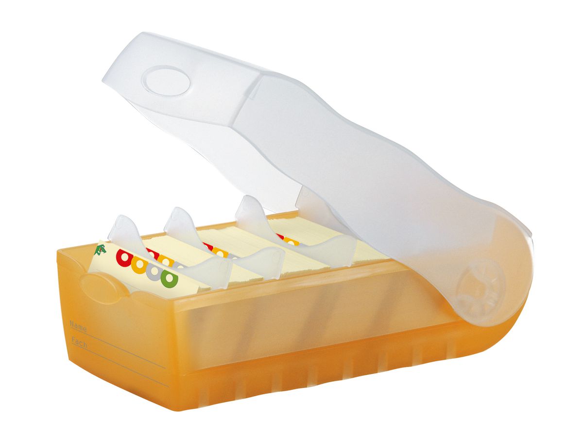 HAN Karteibox Croco A7 997-613 orange 12.1x8.5x24.6cm (4012473997011)