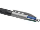 BIC Kugelschreiber 4 Colours 0.4mm 8922931 mit Clip, GRIP PRO (3086123372382)