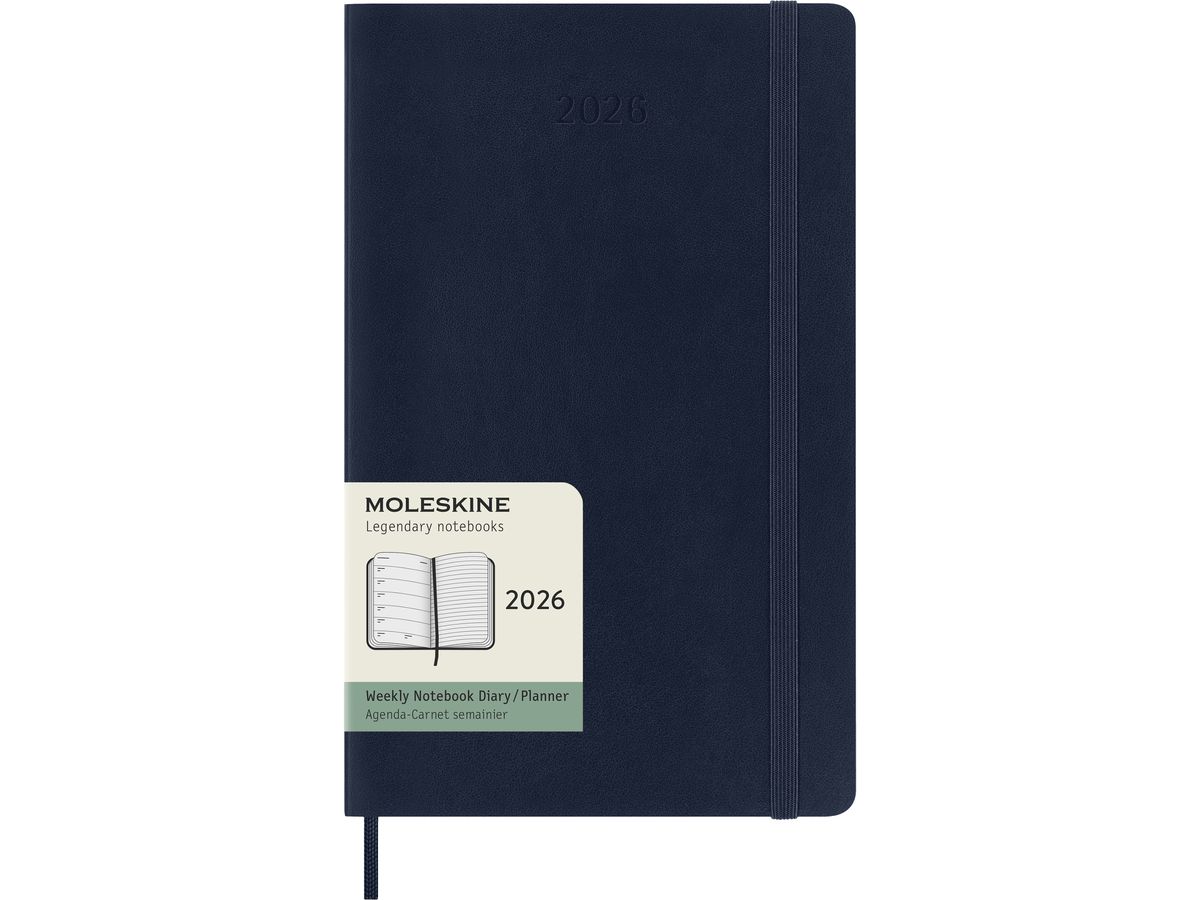 MOLESKINE Agenda Classic Large 2026 DSB2012WN3Y26 1W/1S saphir SC 13x21cm (8056999274702)