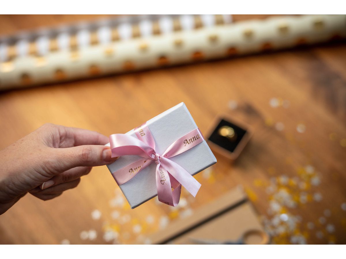 PTOUCH Textilbandkassette gold/pink TZe-RE34 PT-DV600VP 12 mm (4977766770347)