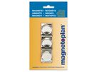 MAGNETOPLAN Klippmagnet silber 16670 klein, 35mm 3 Stk. (4013695028439)