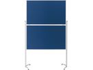 MAGNETOPLAN Design-Moderatorentafel Filz 1151303 blau, klappbar 1200x1500mm (4013695051468)