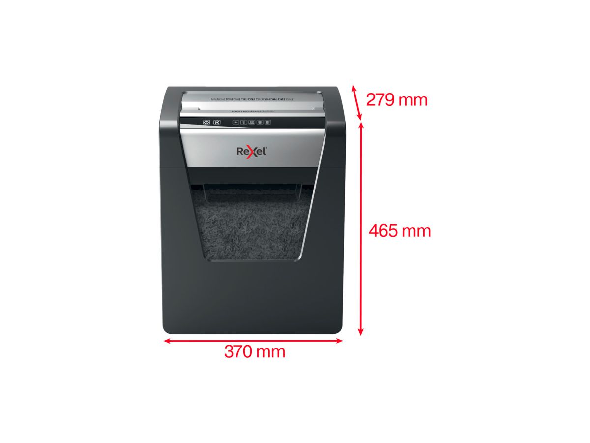REXEL Aktenvernichter Momentum 2104575CH M510, P-5, 23lt (5028252523431)