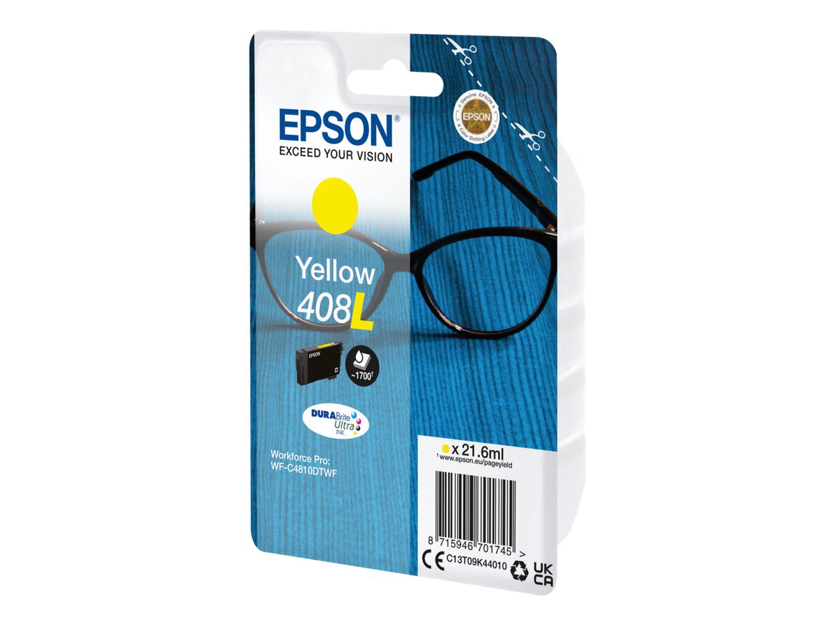 EPSON Tintenpatrone 408L yellow T09K44010 WF-C4810DTWF 1700 Seiten (8715946701745)