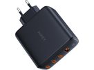 AUKEY OmniaMix II 100W GaN PD PA-B7S BK 4-Port, Wall Charger Black (0689323785575)