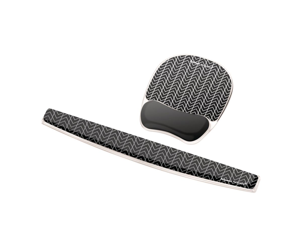 FELLOWES Repose-poignet Photo 9653601 n/b zick-zack, pour clavier (0043859740734)