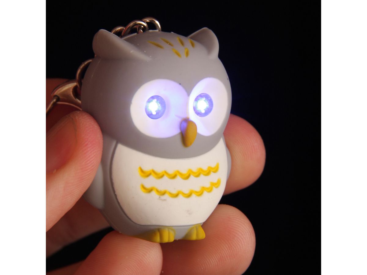ROOST Portachiavi gufo OWL24 Led, assortiti (5055071685910)