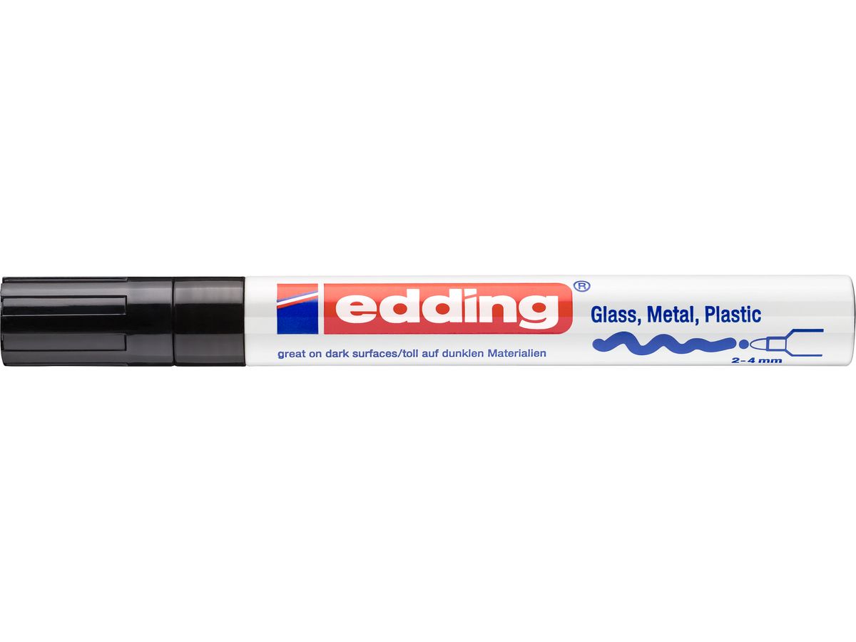 EDDING Paintmarker 750 2-4mm 750-1 CREA nero (4004764953028)