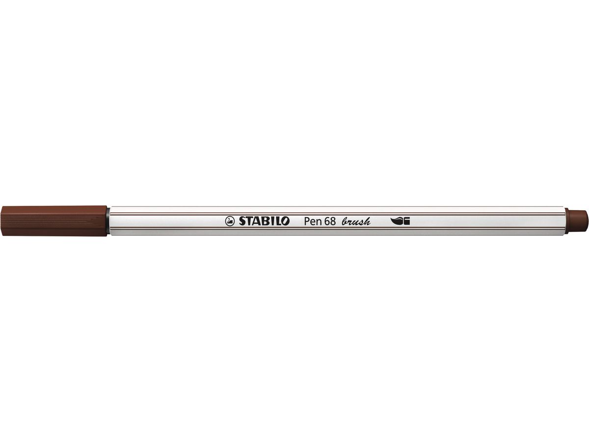 STABILO Fasermaler Pen 68 Brush 568/45 braun (4006381546003)