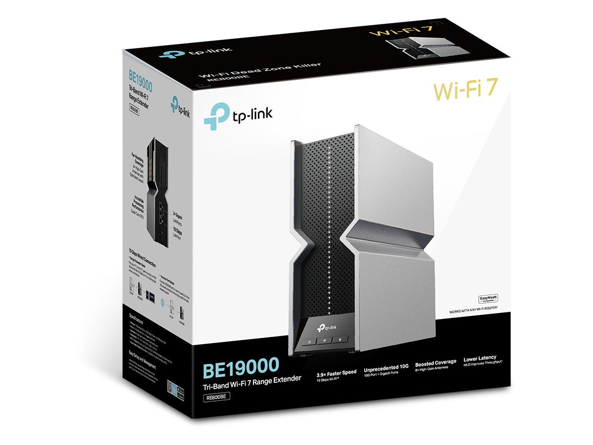 TP-LINK TriBand WiFi 7 Repeater RE800BE BE19000 (4895252500363)