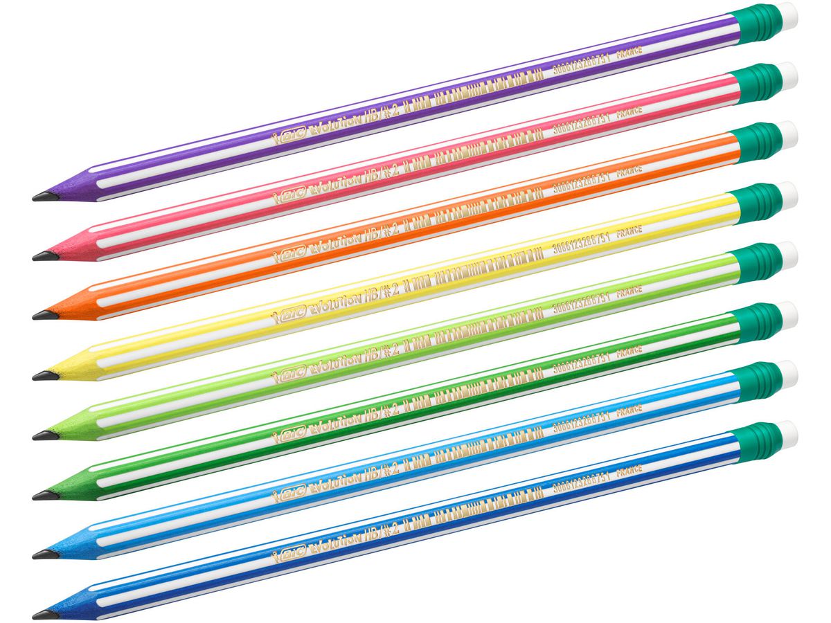 BIC Bleistift Evolution Stripes 8960342 hexagonal 12 pcs. (3086123278189)