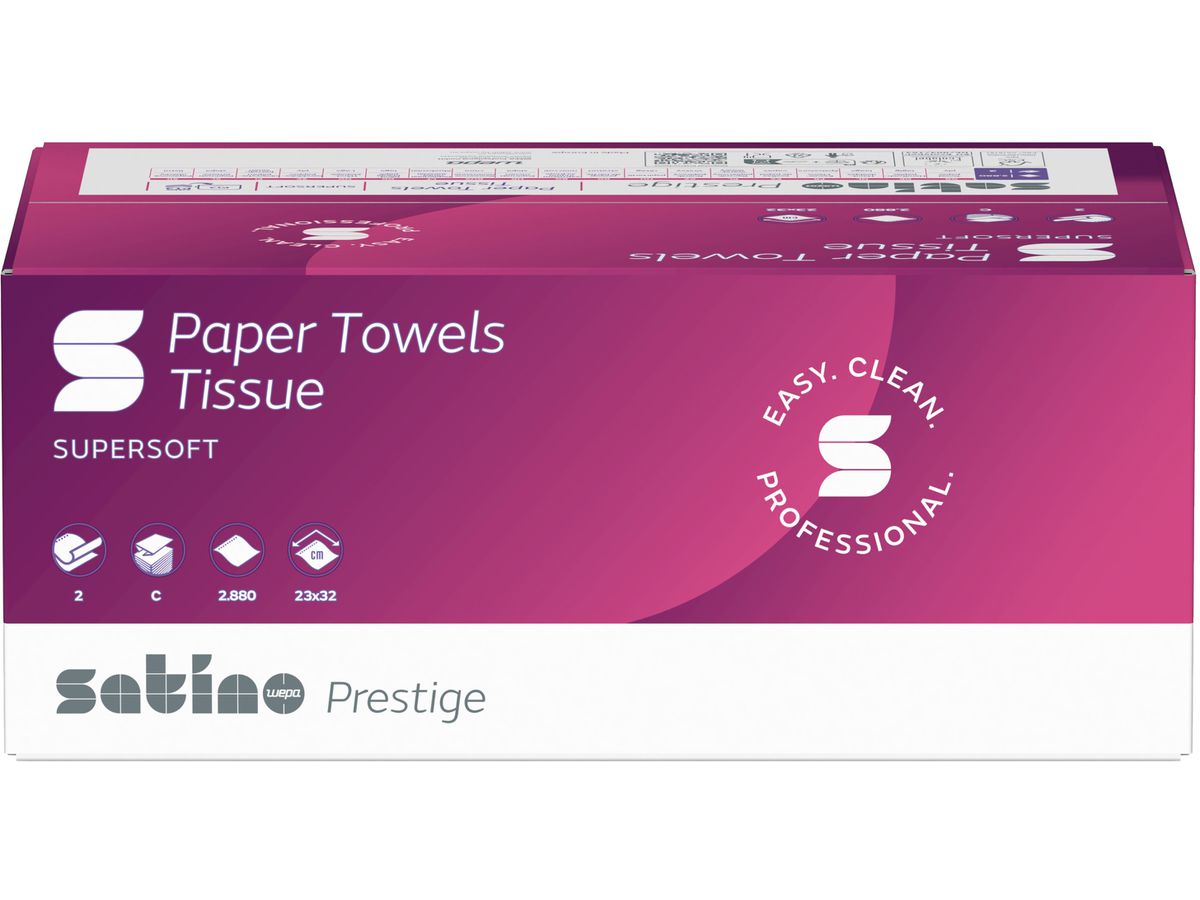 SATINO C-Falz-Handtücher 600937 Prestige, 2880 Stk. (4000735343119)