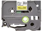 PTOUCH Band, laminiert schwarz/gelb TZe-651 PT-2450DX 24 mm (4977766686747)