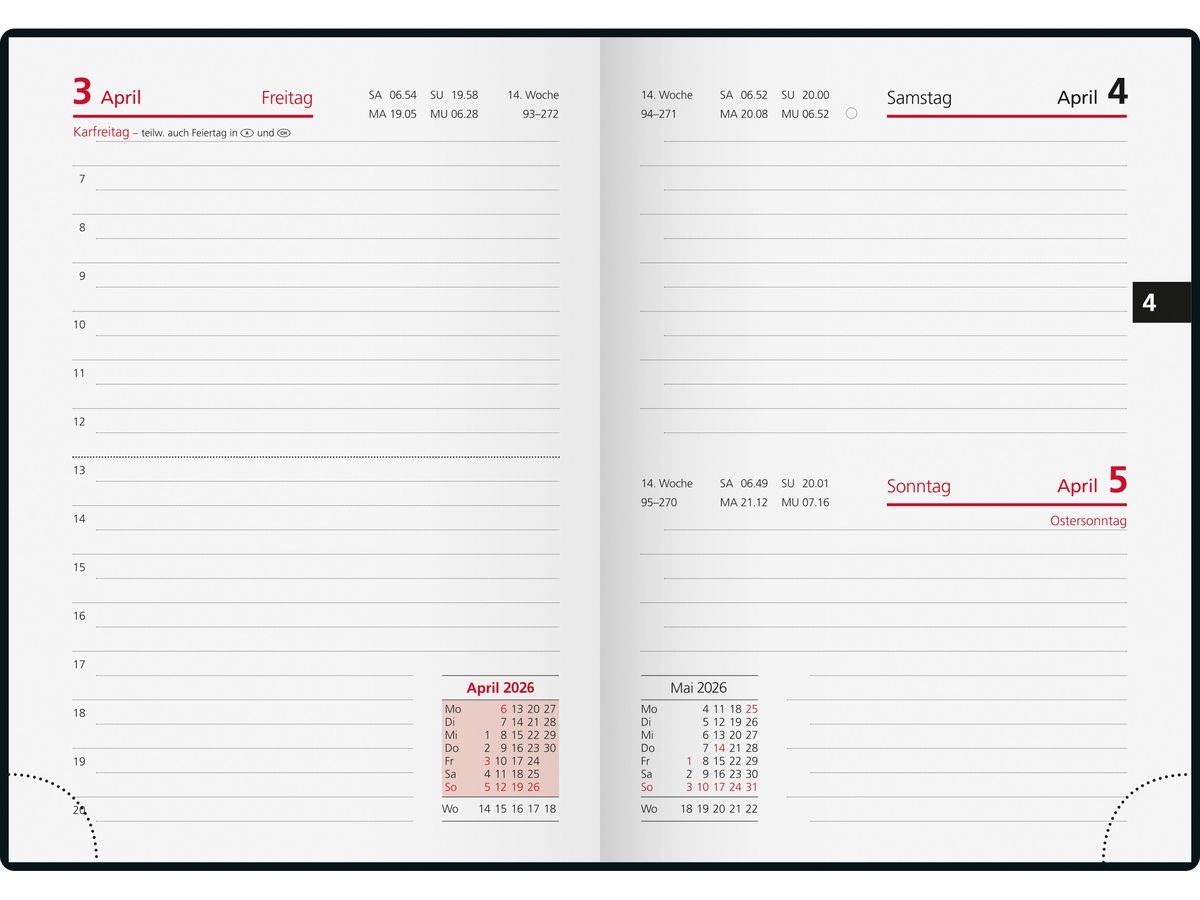 RIDOIDE Agenda Technik III 2026 7018307016.26 1J/1P Love AL 10x14cm (4003273790155)