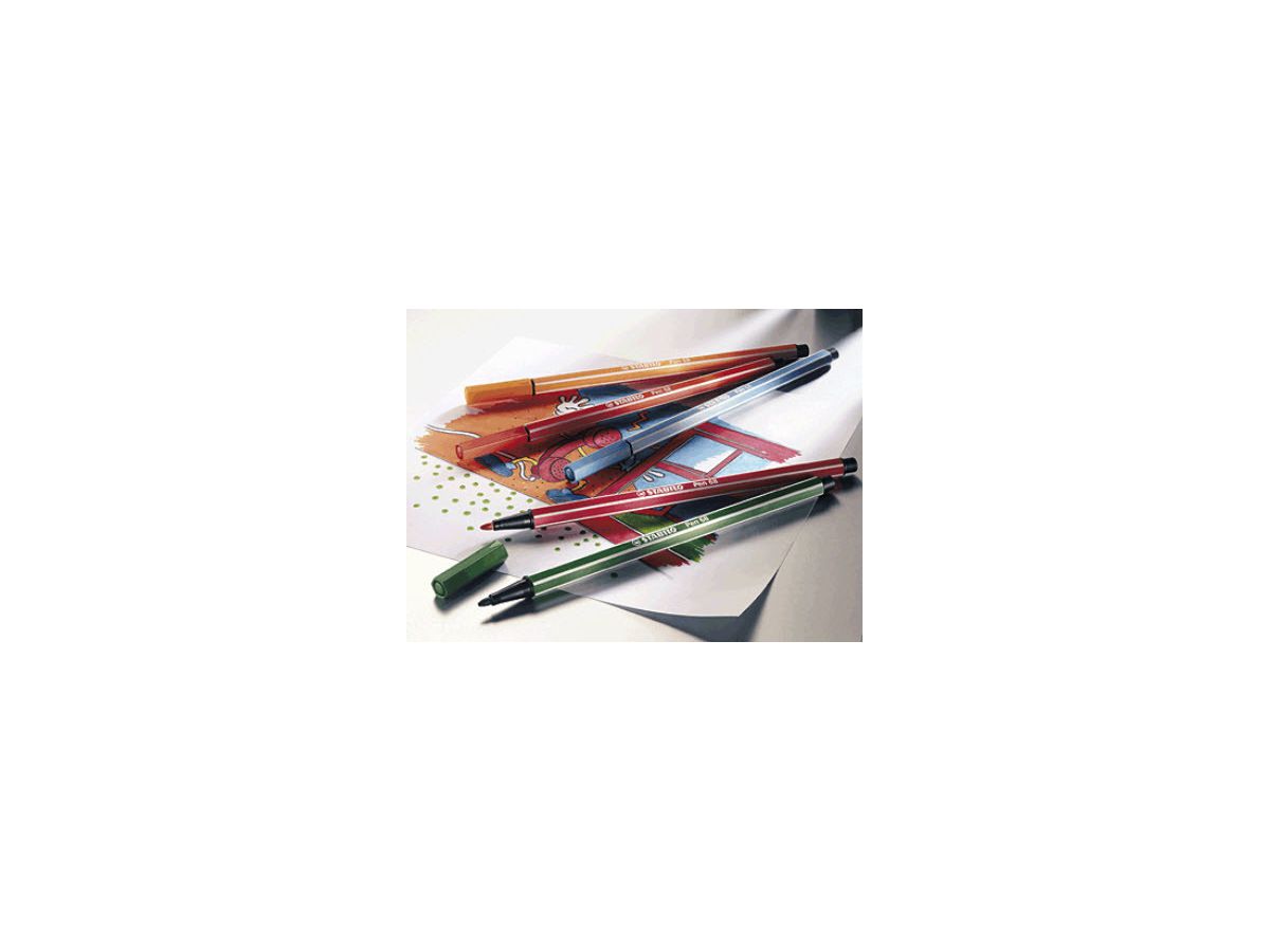 STABILO Fasermaler Pen 68 1mm 68/20 20 Farben ass. (4006381116718)