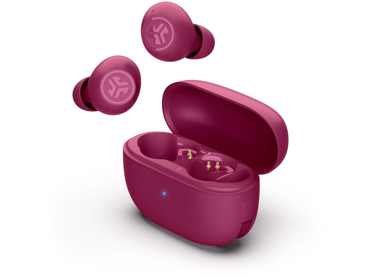 JLAB Go Pop ANC Earbuds IEUEBGOANCRFUC124 True Wireless, Fuschia (0810119072436)
