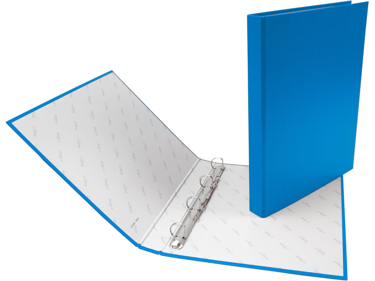BIELLA Livre présent. Ringo-Plast 3cm 43444205U bleu 4 anneaux A4+ (7611365359943)