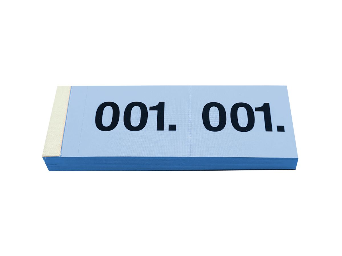 SIMPLEX Garderobenblock Nr. 1-100 13075 blau 100 Blatt (7611468130753)