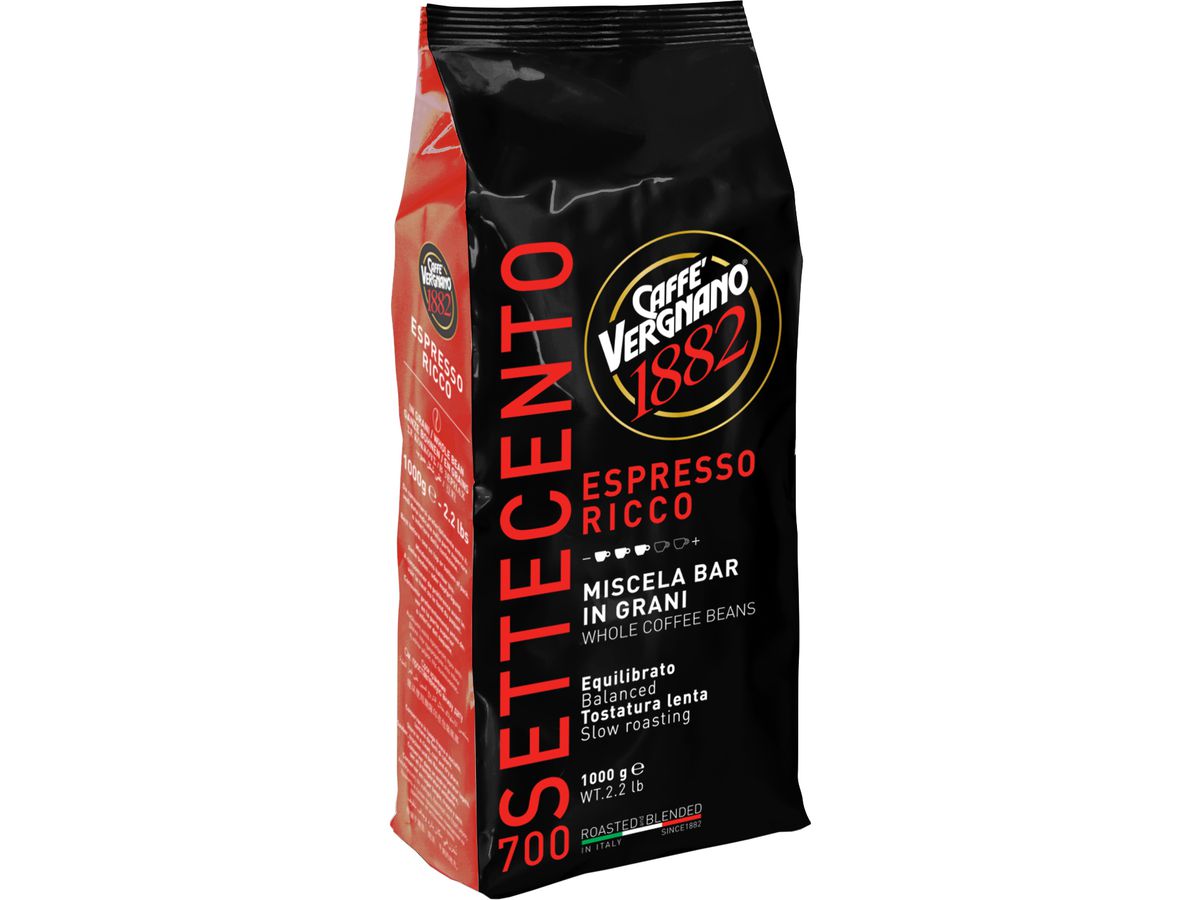 VERGNANO Espresso Ricco 700 1kg 2291101 Bohnenkaffee (8001800000537)