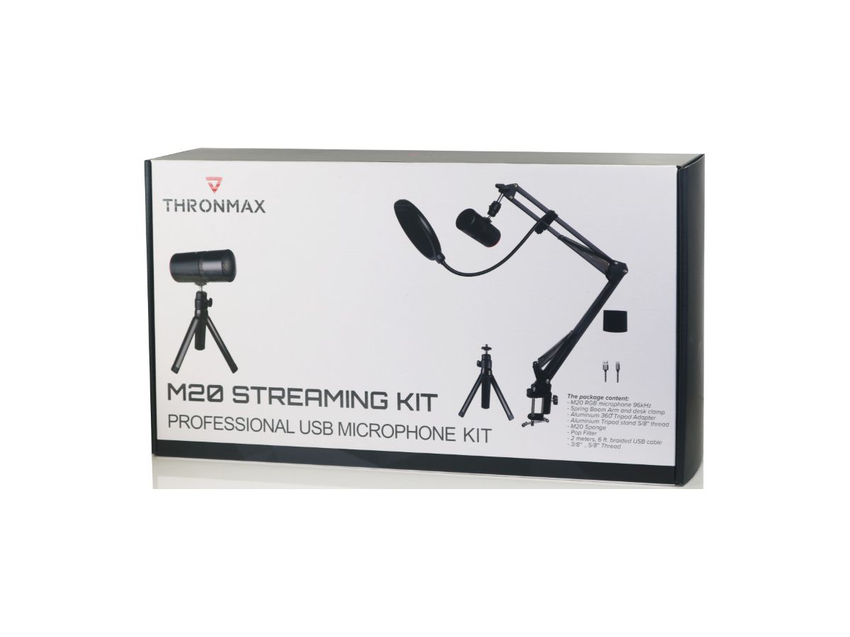 THRONMAX M20 STREAMING KIT M20 Boom Arm, clamp, black (8711148977933)