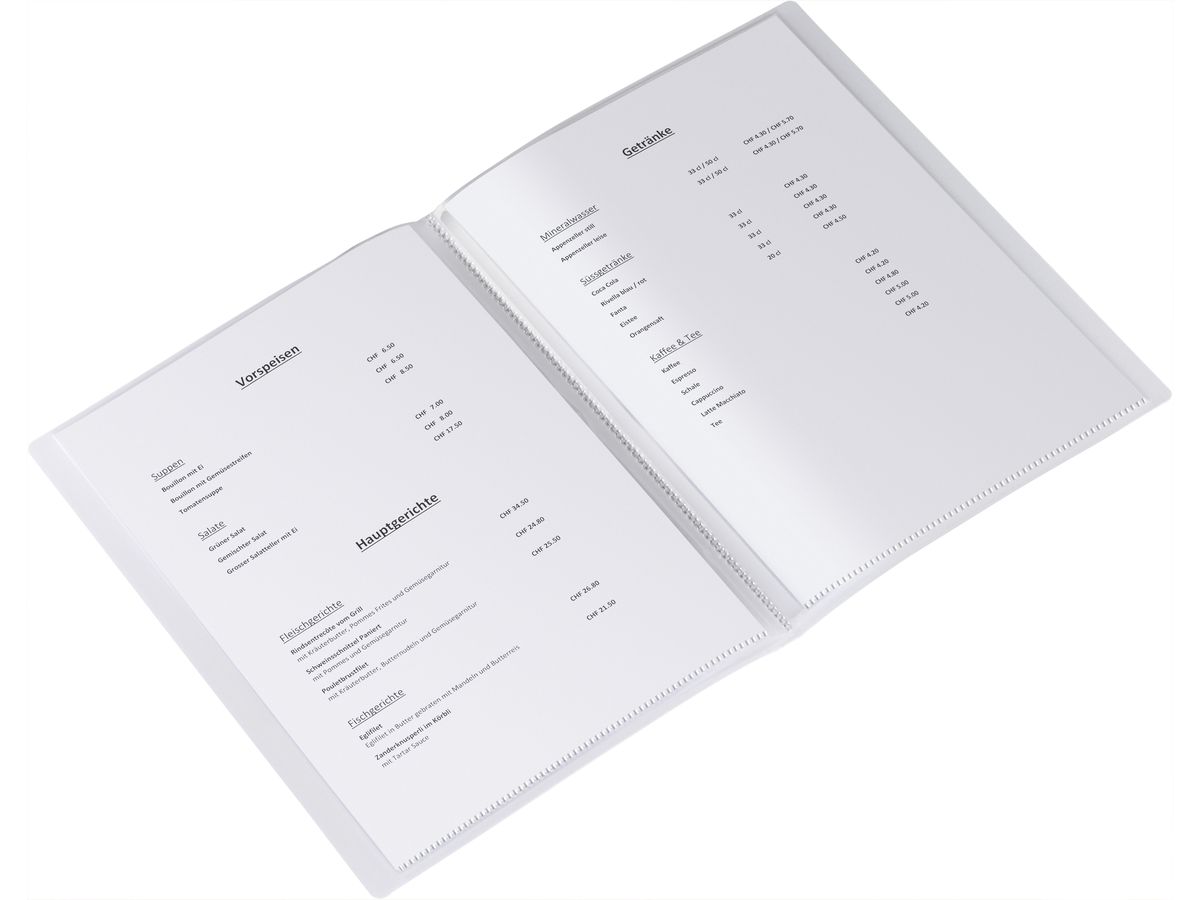KOLMA Sichtbuch Vario A4 03.744.16 weiss 20 Taschen (7611967030738)