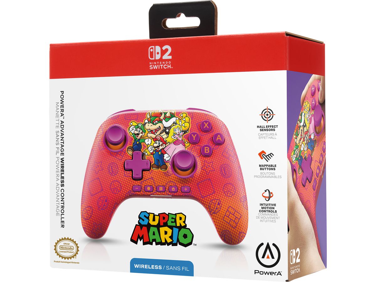 POWER A Advantage Wireless Ctrl. NSGP0548 NSW2, Mario & Friends (0617885159619)