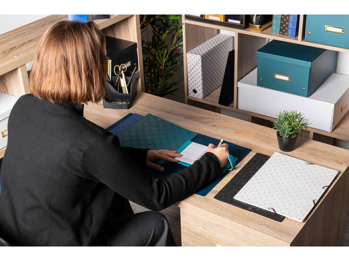 EXACOMPTA Stifteköcher Neo Deco 69514D schwarz 5 Fächer (9002493695146)