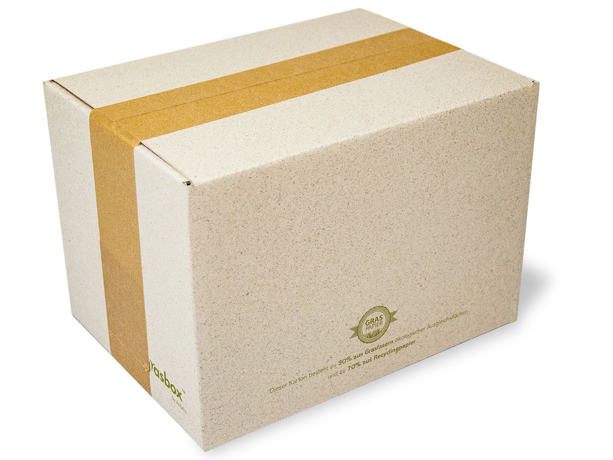 NEUTRAL Faltbox Graspapier 566321 150x160x220mm 25 Stk. (7611115018823)