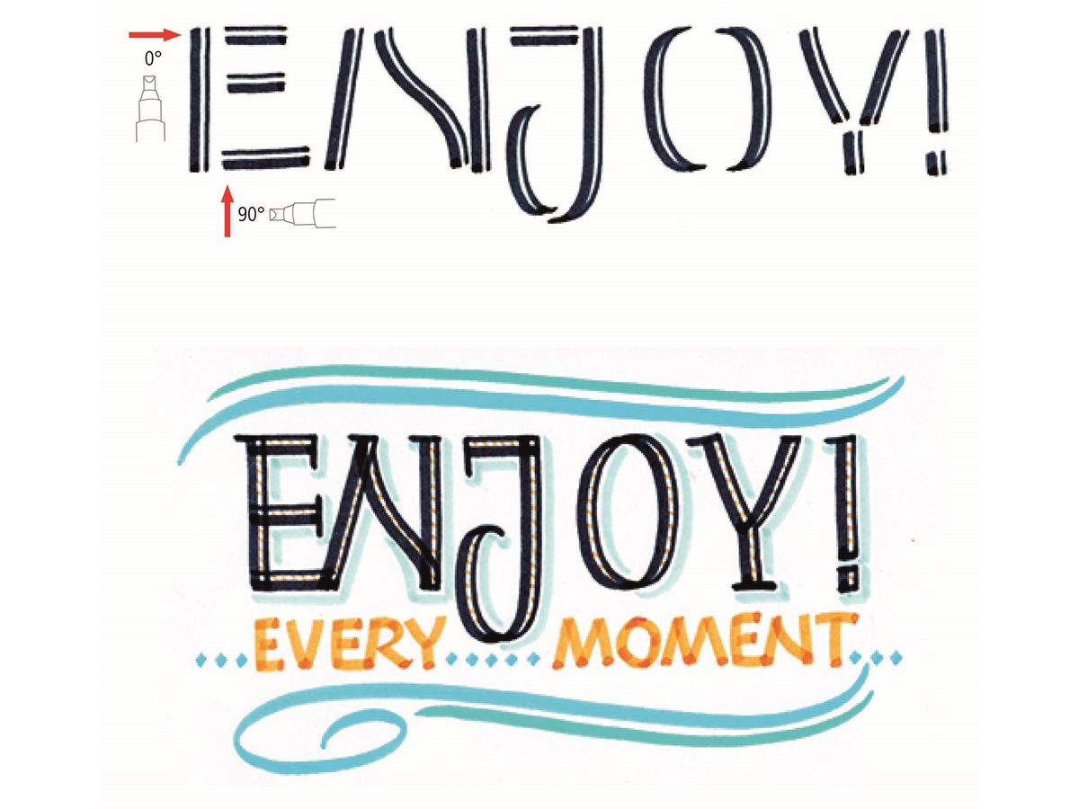 ONLINE Calli Brush Twin 3mm 18605 fresh edition, ass. 5 pcs. (4014421186058)